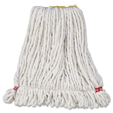 Picture of Web Foot Wet Mop Head, Shrinkless, White, Small, Cotton/synthetic, 6/carton