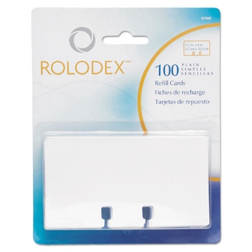 Picture of Plain Unruled Refill Card, 2.25 X 4, White, 100 Cards/pack