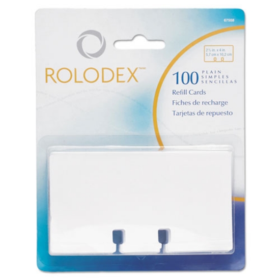 Picture of Plain Unruled Refill Card, 2.25 X 4, White, 100 Cards/pack