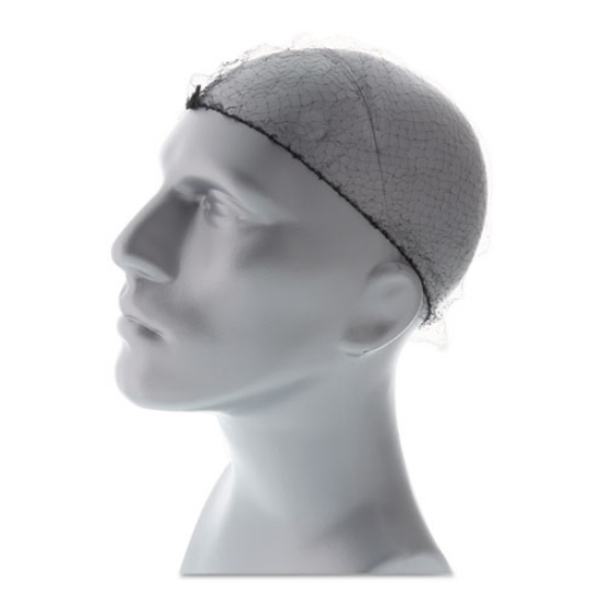 Picture of Lightweight Latex-Free Hairnets, Nylon, 28", Black, 144/Box, 20 Boxes/Carton