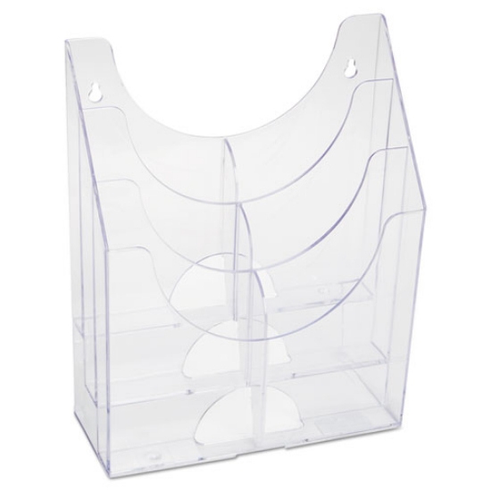 Picture of Optimizers Multipurpose Six-Pocket Organizer, 9.75w X 4.25d X 12h, Clear
