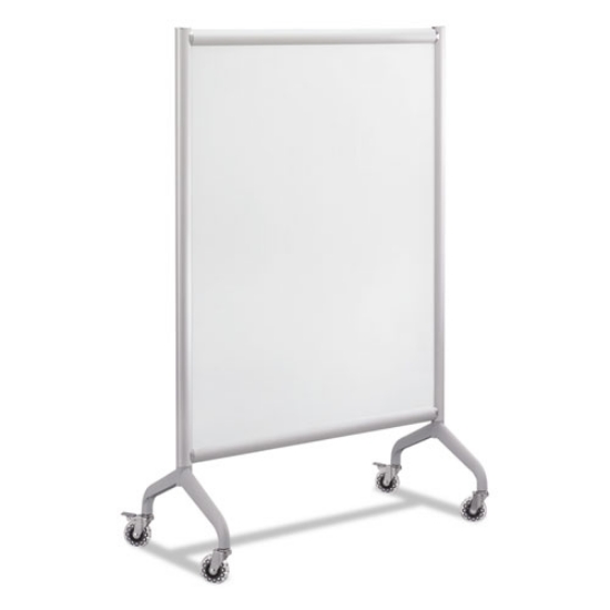 Picture of Rumba Full Panel Whiteboard Collaboration Screen, 36w X 16d X 54h, White/gray