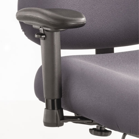 Picture of height/width-adjustable t-pad arms for safco optimus big/tall high-back chairs, 4 x 10.25 x 11.5 to 14.5, black, 2/set