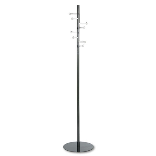 Picture of Spiral Nail Head Coat Rack, Eight Nail-Head Hooks, 15w X 15d X 67h, Black