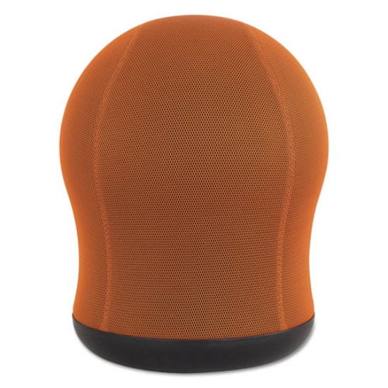 Picture of Zenergy Swivel Ball Chair, Backless, Supports Up To 250 Lb, Orange Seat, Black Base