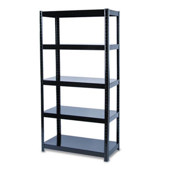 Picture of Boltless Steel Shelving, Five-Shelf, 36w X 18d X 72h, Black