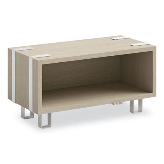 Picture of Ready Home Office Small Stackable Storage, 1-Shelf, 24w x 12d x 12.25h, Beige/White, Ships in 1-3 Business Days