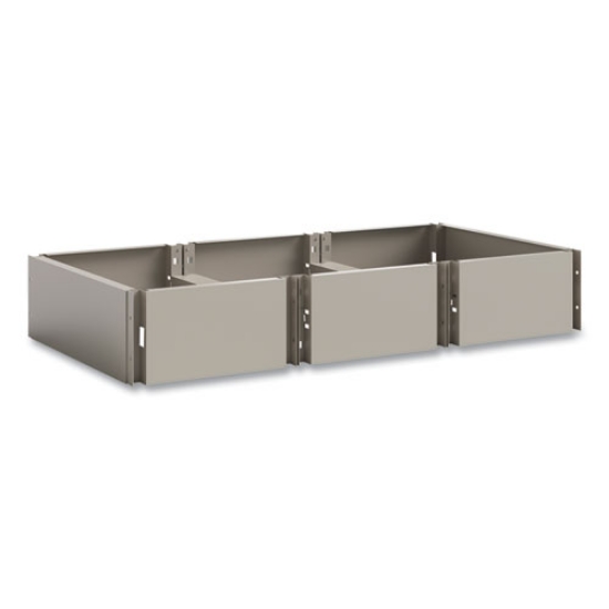 Picture of Triple Continuous Metal Locker Base Addition, 35w x 16d x 5.75h, Tan, Ships in 1-3 Business Days