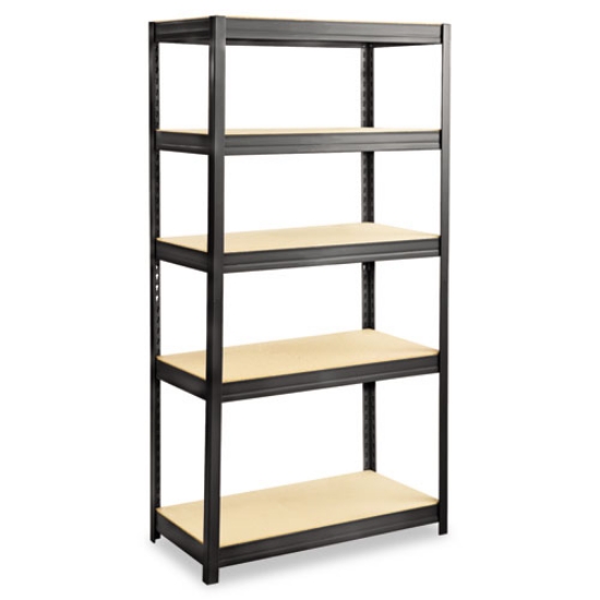 Picture of Boltless Steel/particleboard Shelving, Five-Shelf, 36w X 18d X 72h, Black