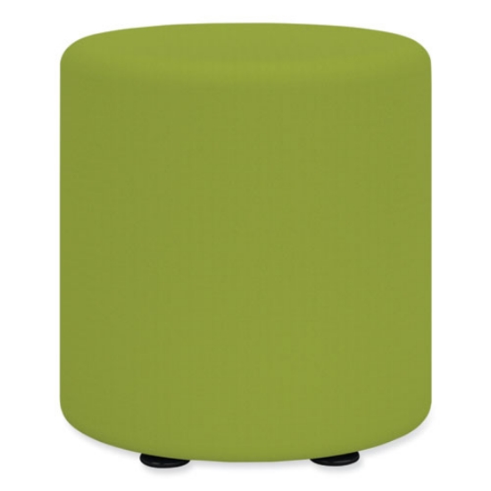 Picture of Learn Cylinder Vinyl Ottoman, 15" dia x 18"h, Green, Ships in 1-3 Business Days