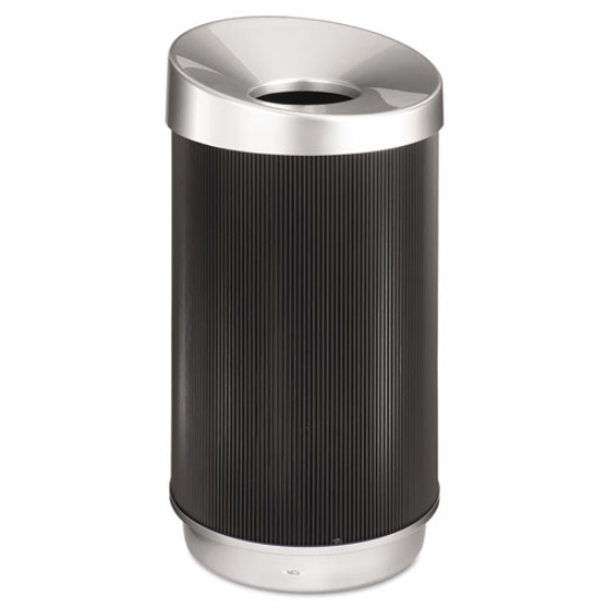 Picture of At-Your-Disposal Vertex Receptacle, 38 gal, Polyethylene, Black