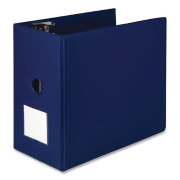 Picture of Clean Touch Locking D-Ring Reference Binder Protected W/antimicrobial Additive, 3 Rings, 6" Capacity, 11 X 8.5, Blue