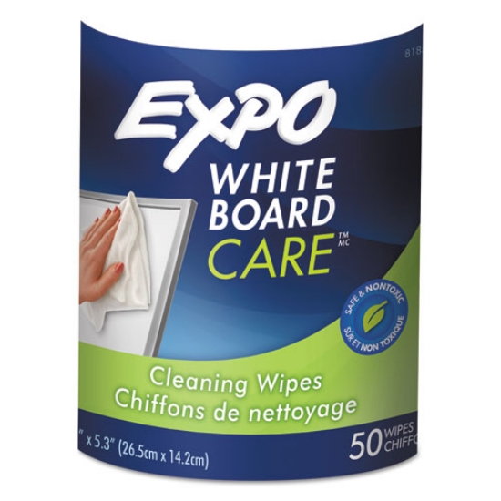 Picture of Dry-Erase Board-Cleaning Wet Wipes, 6 X 9, 50/container