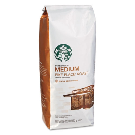 Picture of Whole Bean Coffee, Pike Place Roast, 1 Lb Bag