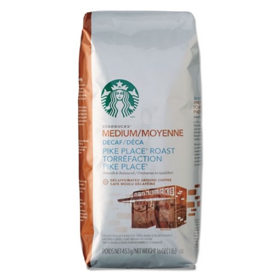 Picture of Coffee, Ground, Pike Place Decaf, 1lb Bag