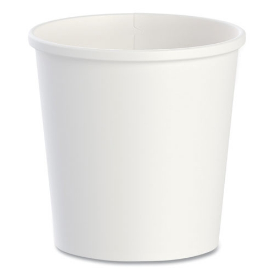 Picture of Flexstyle Double Poly Paper Containers, 16 oz, White, Paper, 25/Pack, 20 Packs/Carton