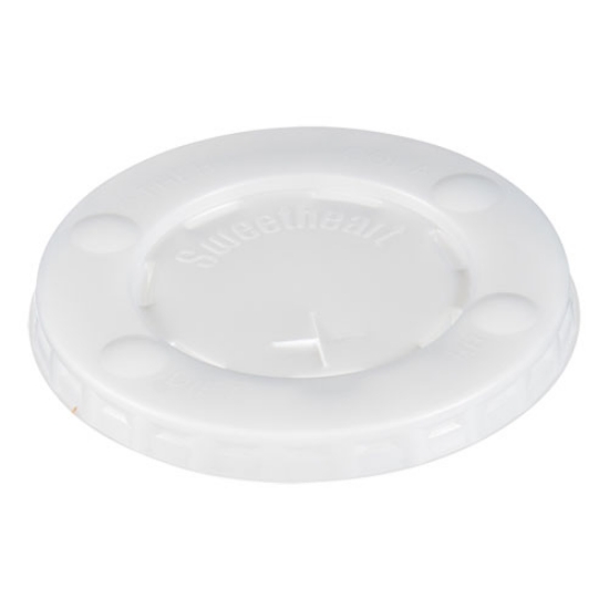 Picture of Straw-Slot Cold Cup Lids, Fits 10 Oz Cups, Clear, 100/pack