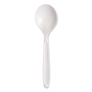 Picture of Reliance Mediumweight Cutlery, Soup Spoon, White, 1,000/Carton