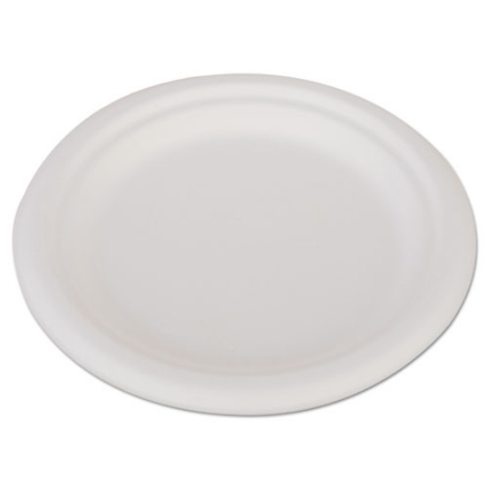 Picture of Champware Heavyweight Bagasse Dinnerware, Plate, 6", White, 1,000/carton