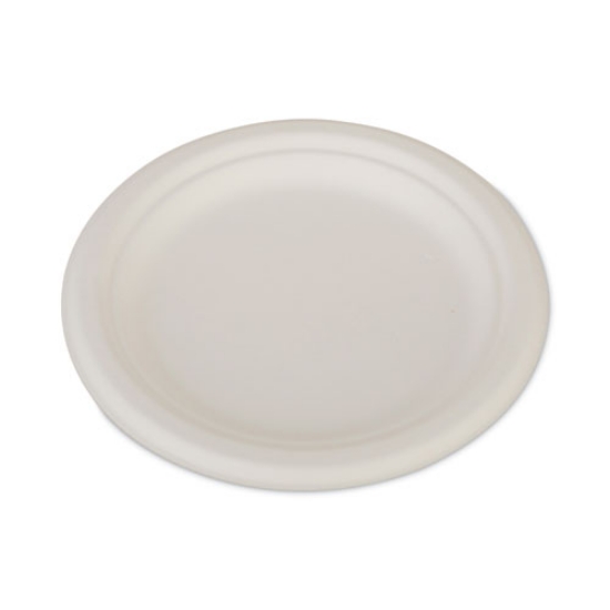Picture of ChampWare Heavyweight Bagasse Dinnerware, Plate, 7", White, 1,000/Carton