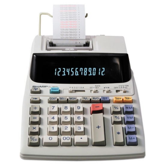 Picture of El-1801v Two-Color Printing Calculator, Black/red Print, 2.1 Lines/sec