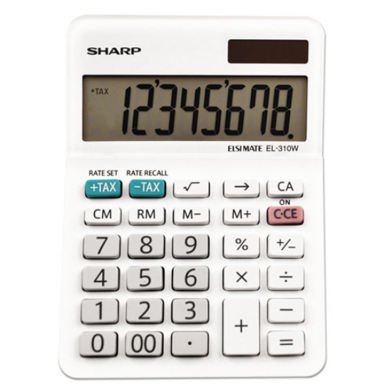 Picture of El-310wb Mini Desktop Calculator, 8-Digit Lcd