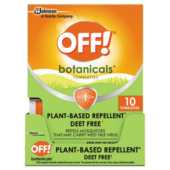Picture of Botanicals Insect Repellant, Box, 10 Wipes/pack, 8 Packs/carton