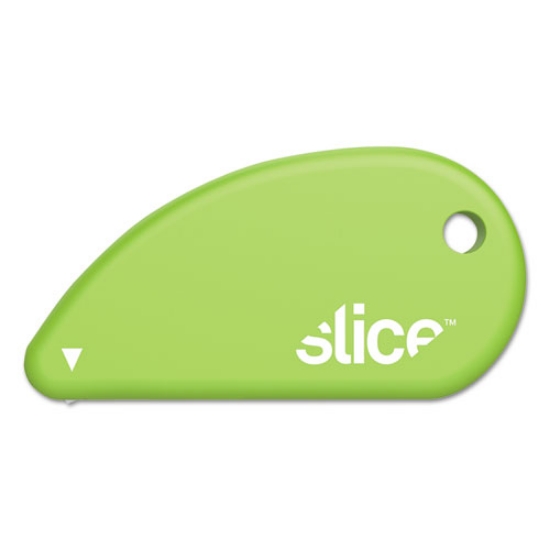 Picture of Safety Cutters, Fixed, Non Replaceable Micro Safety Blade, 0.1" Ceramic Blade, 2.4" Plastic Handle, Green