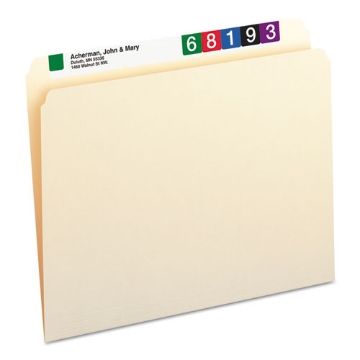 Picture of Manila File Folders, Straight Tabs, Letter Size, 0.75" Expansion, Manila, 100/Box