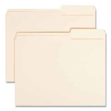 Picture of Manila Guide Height Systems File Folders, 2/5-Cut Tabs: Right of Center, Letter Size, 0.75" Expansion, Manila, 100/Box