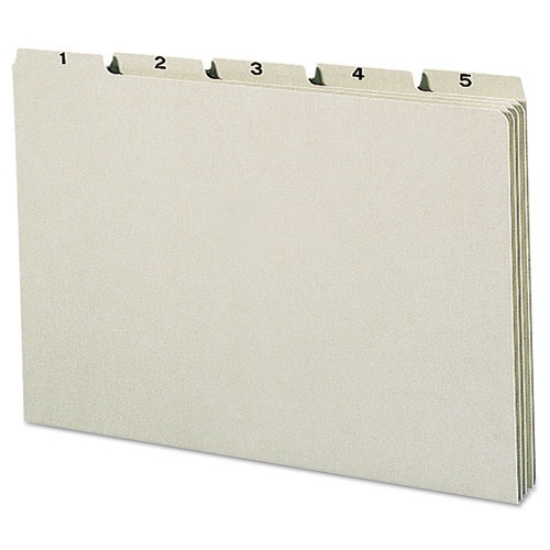 Picture of 100% Recycled Daily Top Tab File Guide Set, 1/5-Cut Top Tab, 1 To 31, 8.5 X 14, Green, 31/set