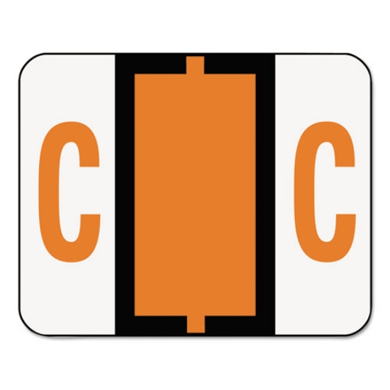 Picture of A-Z Color-Coded End Tab Filing Labels, C, 1 X 1.25, White, 500/roll