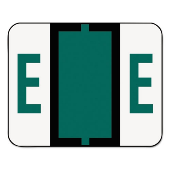 Picture of A-Z Color-Coded End Tab Filing Labels, E, 1 X 1.25, White, 500/roll