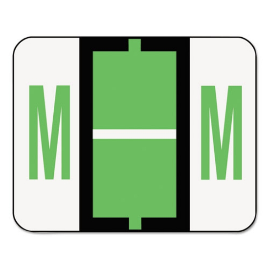 Picture of A-Z Color-Coded End Tab Filing Labels, M, 1 X 1.25, White, 500/roll