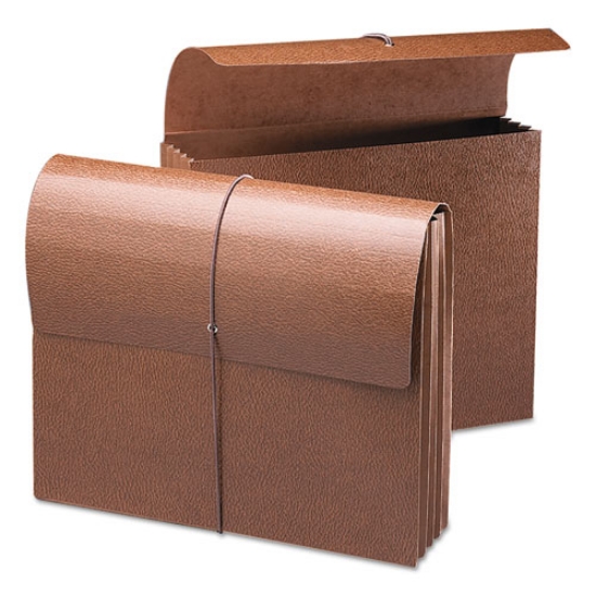 Picture of Classic Expanding Wallets, 3.5" Expansion, 1 Section, Elastic Cord Closure, Letter Size, Redrope