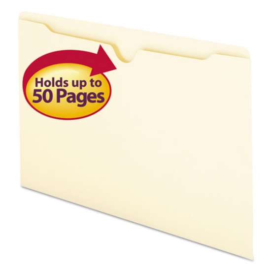 Picture of Manila File Jackets, 1-Ply Straight Tab, Legal Size, Manila, 100/box
