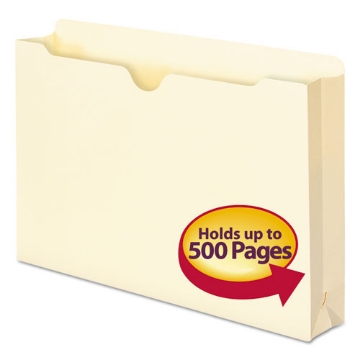 Picture of Manila File Jackets, 1-Ply Straight Tab, Legal Size, Manila, 50/box