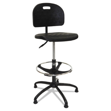 Picture of Workbench Shop Chair, Supports Up To 250 Lb, 22" To 32" Seat Height, Black