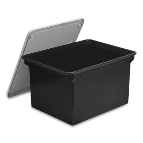 Picture of Tote with Comfort Edges, Legal/Letter, 13.9" x 18.3" x 10.6", Black, 4/Carton