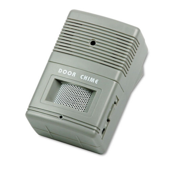 Picture of Visitor Arrival/Departure Chime, Battery Operated, 2.75 x 2 x 4.25, Gray