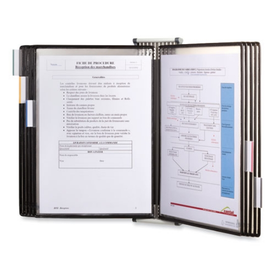 Picture of Wall Unit Reference Starter Set, 10 Antimicrobial/wire-Reinforced Pockets