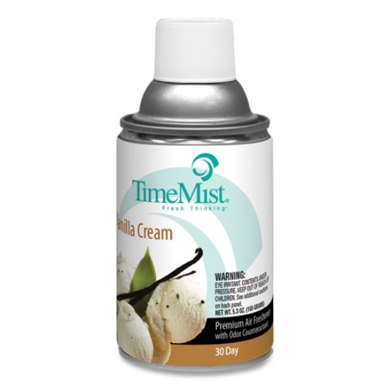 Picture of Premium Metered Air Freshener Refill, Vanilla Cream, 5.3 Oz Aerosol Spray, 12/carton