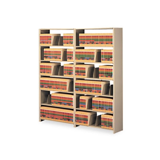 Picture of Snap-Together Seven-Shelf Closed Add-On Unit, Steel, 36w X 12d X 88h, Sand