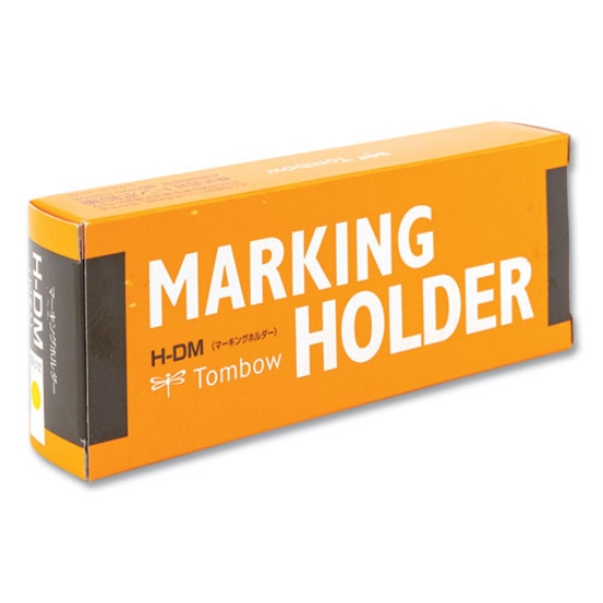 Picture of Wax-Based Marking Pencil, 4.4 Mm, Yellow Wax, Navy Blue Barrel, 10/box