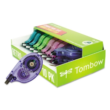 Picture of MONO Original Correction Tape, Assorted RetroColor Applicators, 0.17" x 394", 10/Pack