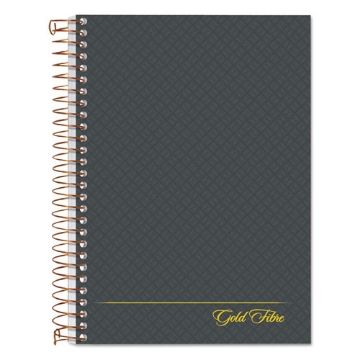 Picture of Gold Fibre Personal Notebooks, 1-Subject, Medium/College Rule, Designer Gray Cover, (100) 7 x 5 Sheets