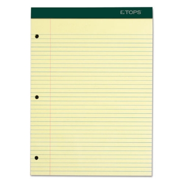 Picture of Double Docket Ruled Pads With Extra Sturdy Back, Medium/college Rule, 100 Canary-Yellow 8.5 X 11.75 Sheets
