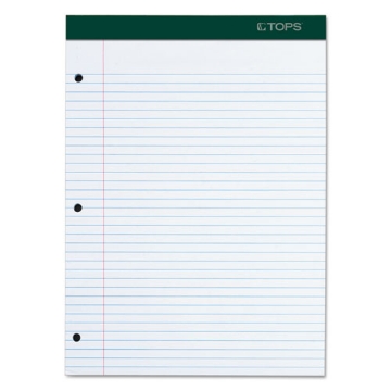 Picture of Double Docket Ruled Pads With Extra Sturdy Back, Medium/college Rule, 100 White 8.5 X 11.75 Sheets