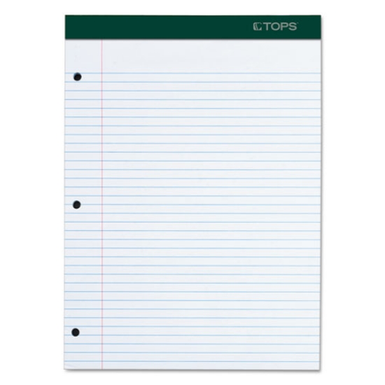 Picture of Double Docket Ruled Pads With Extra Sturdy Back, Medium/college Rule, 100 White 8.5 X 11.75 Sheets
