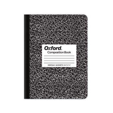 Picture of Composition Book, Wide/Legal Rule, Black Marble Cover, (100) 9.75 x 7.5 Sheets